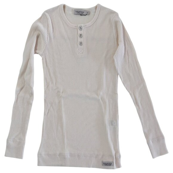 MARMAR COPENHAGEN - LONG SLEEVE TEE - 50%COTTON - IVORY - 8Y - NEW NO TAG - Picture 2 of 5